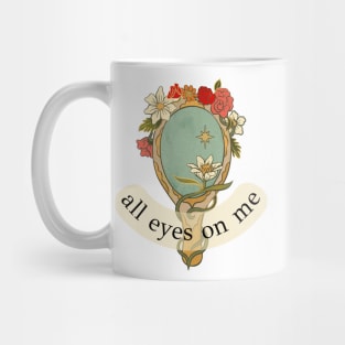 all eyes on me fancy vintage sticker Mug